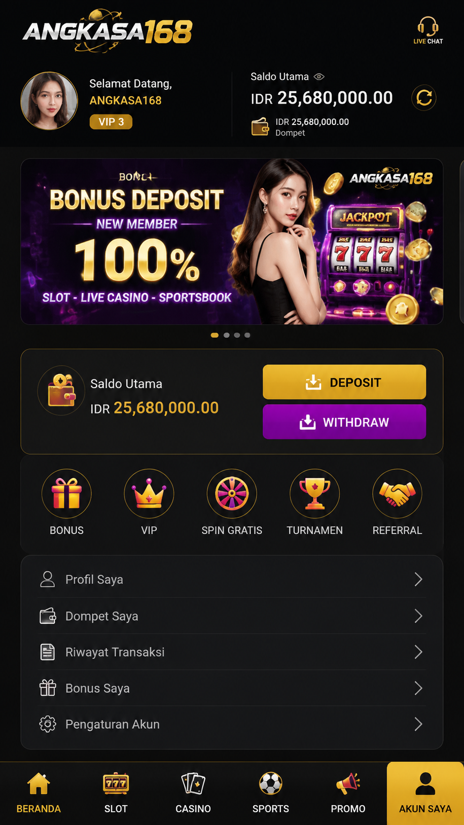 Screenshot 3 angkasa168